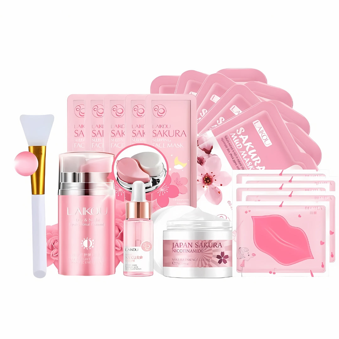 Kit de cuidados coreanos Sakura Skin Essentials